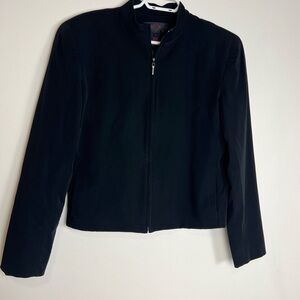 Vintage 90s Ralph Ralph Lauren Zip-Front Stand-Collar Jacket size large